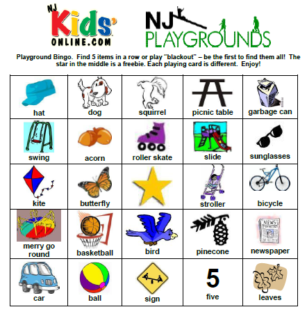 playground bingo game