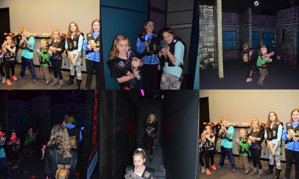 FUN! 2 thumbs up for the laser tag at Kidoolo!