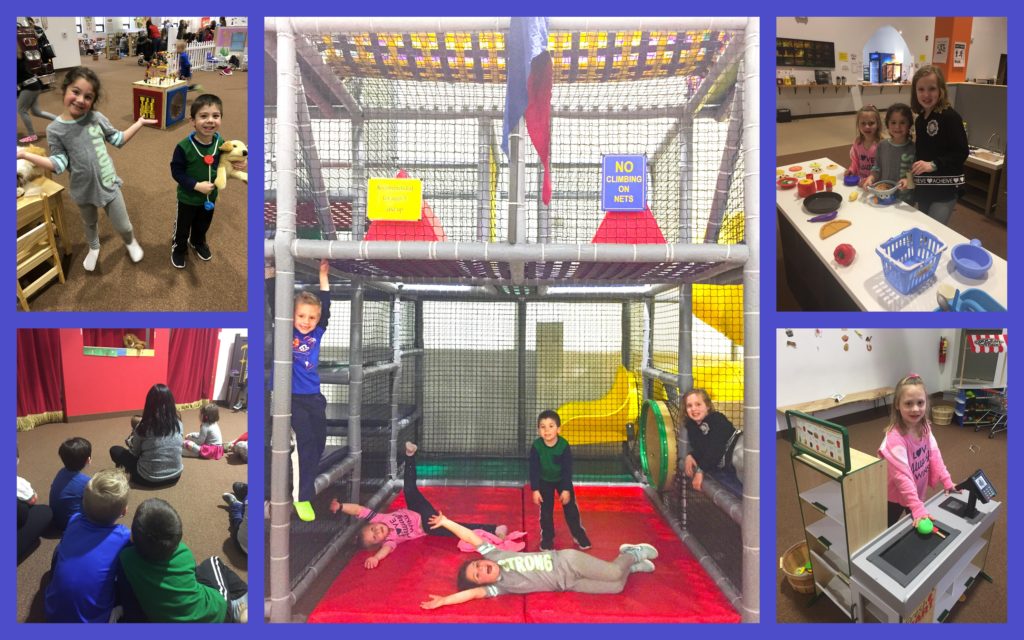 Pics of Puppet show, Grocery/Diner, and Jungle Gym- A Fun Day was had by all!