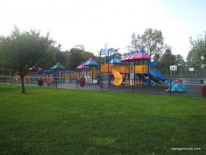 The playground by the basketball courts at Votee. 