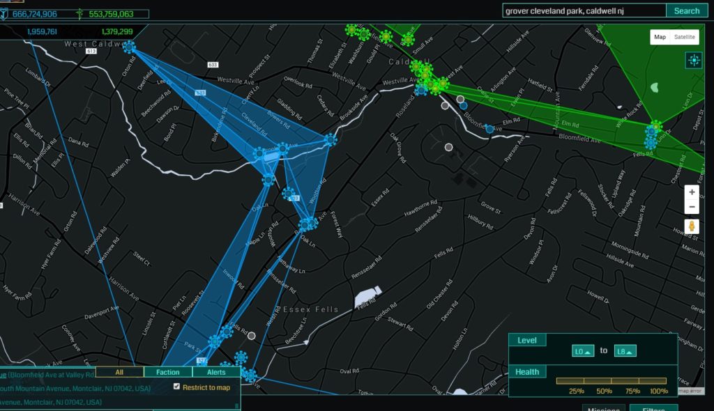 Grover Cleveland Park Area Ingress Map