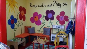 Milk Money - Maplewood NJ- What a cute playroom for the kids to enjoy while you shop!