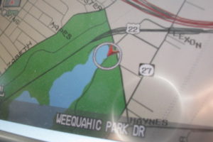 On my GPS Weequahic Park Dr. 
