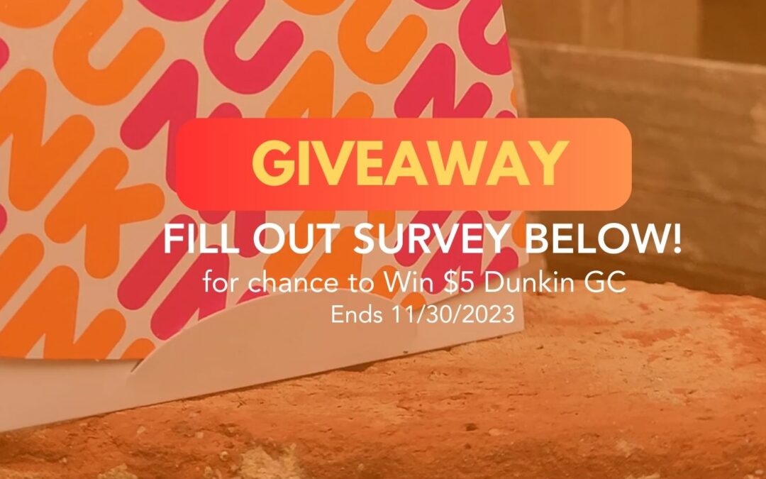 Indoor Play Dunkin Giveaway (ends Nov 30)